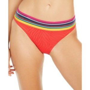 𝅺poppy Colorful Stripe Banded Hipster Bikini Bottoms